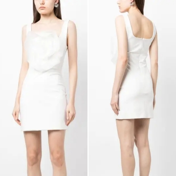 NWT Cynthia Rowley Sofia Organza 3D Flower Dress - Picture 2 of 12